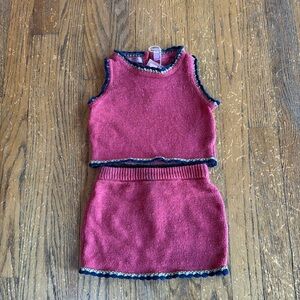 NWT Girls matching knit mini skirt/tank top from Sahara Club. Size 3T
